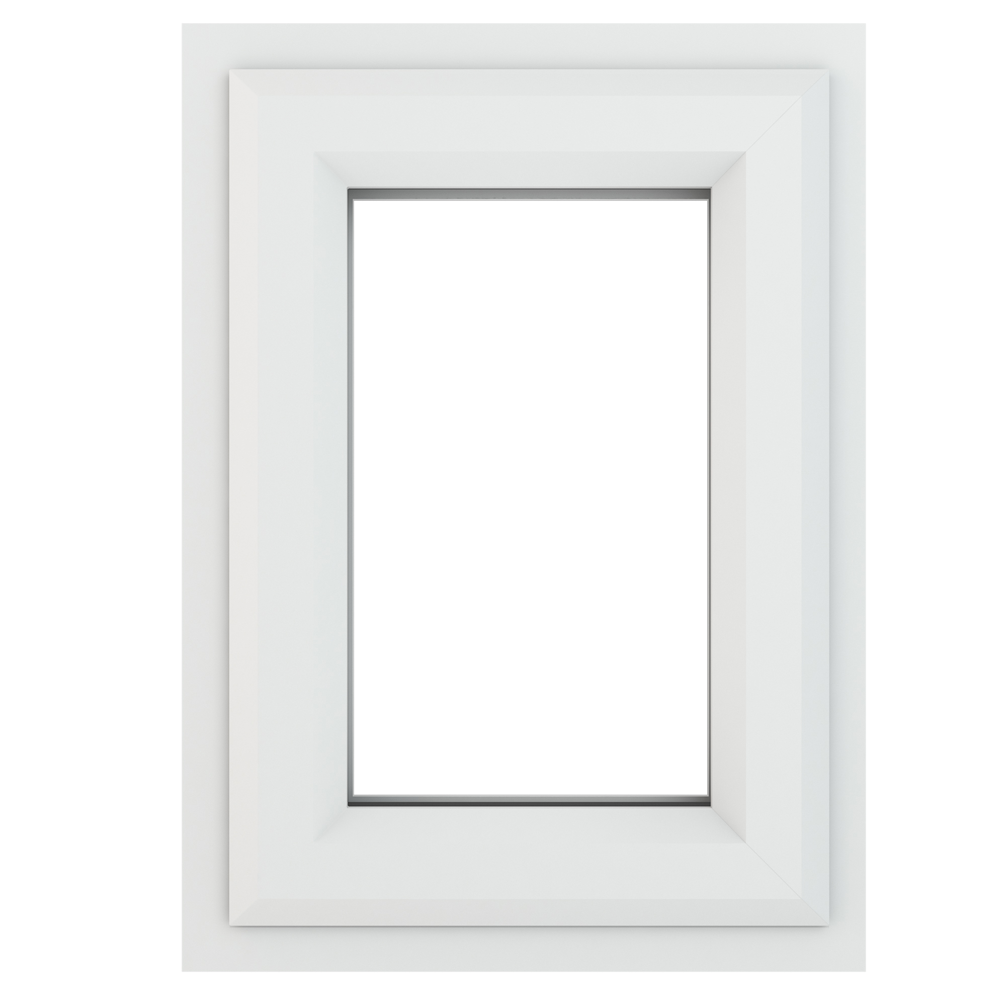 Crystal uPVC Window White A Rated Top Opener 440mm x 610mm Clear Glazing