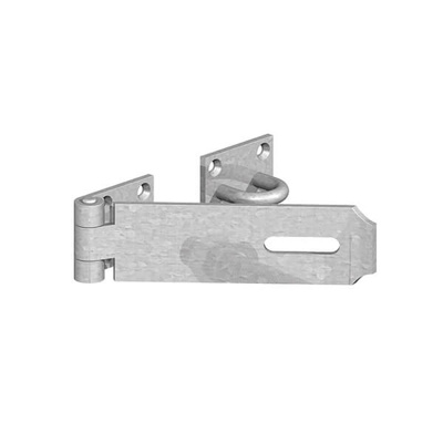 GateMate 180mm (7") Heavy Duty Saftey Hasp & Staple - Galv