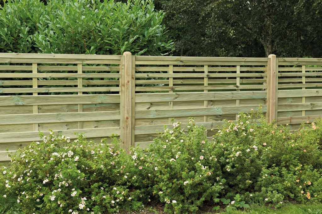 Forest Garden DTS 1.8m x 1.2m Pressure Treated Decorative Kyoto Fence Panel - Pack of 5 