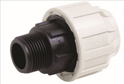 25mm x 3/4" MDPE Male Iron Coupling/Adaptor