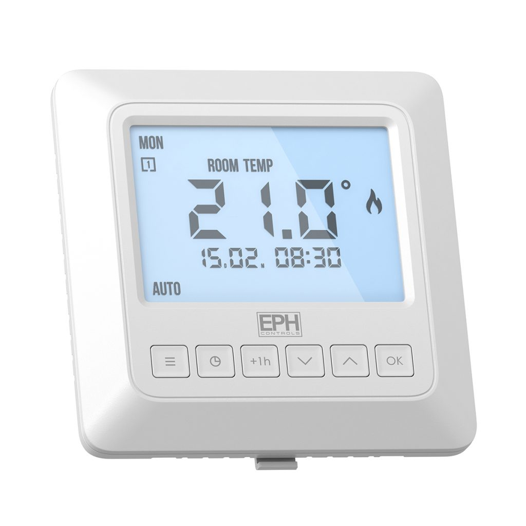 EPH Room Stat, Programmable, Recessed, Mains RDTP