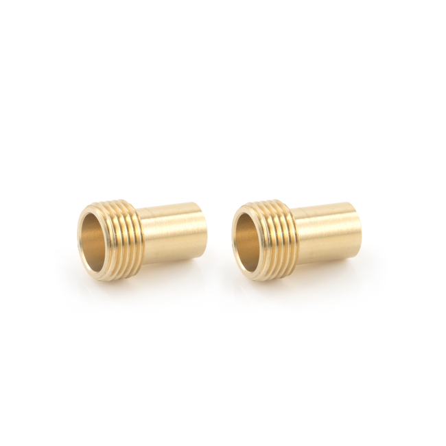 15mm x 1/2" Monobloc BSP Adaptor (Fits 1/2" Flexi Tap Nut to 15mm) (Pair)