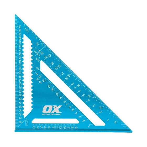 Ox Pro Aluminium Metric Rafter Square - 300mm