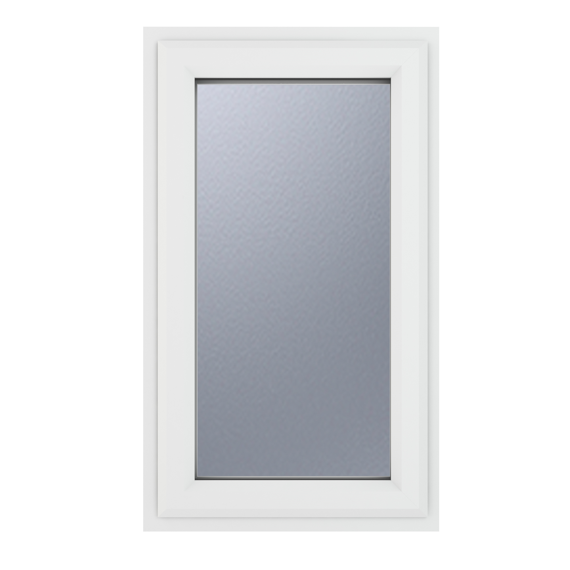 Crystal uPVC Window White A Rated Left Hand Side Hung 610mm x 965mm Obscure Glazing