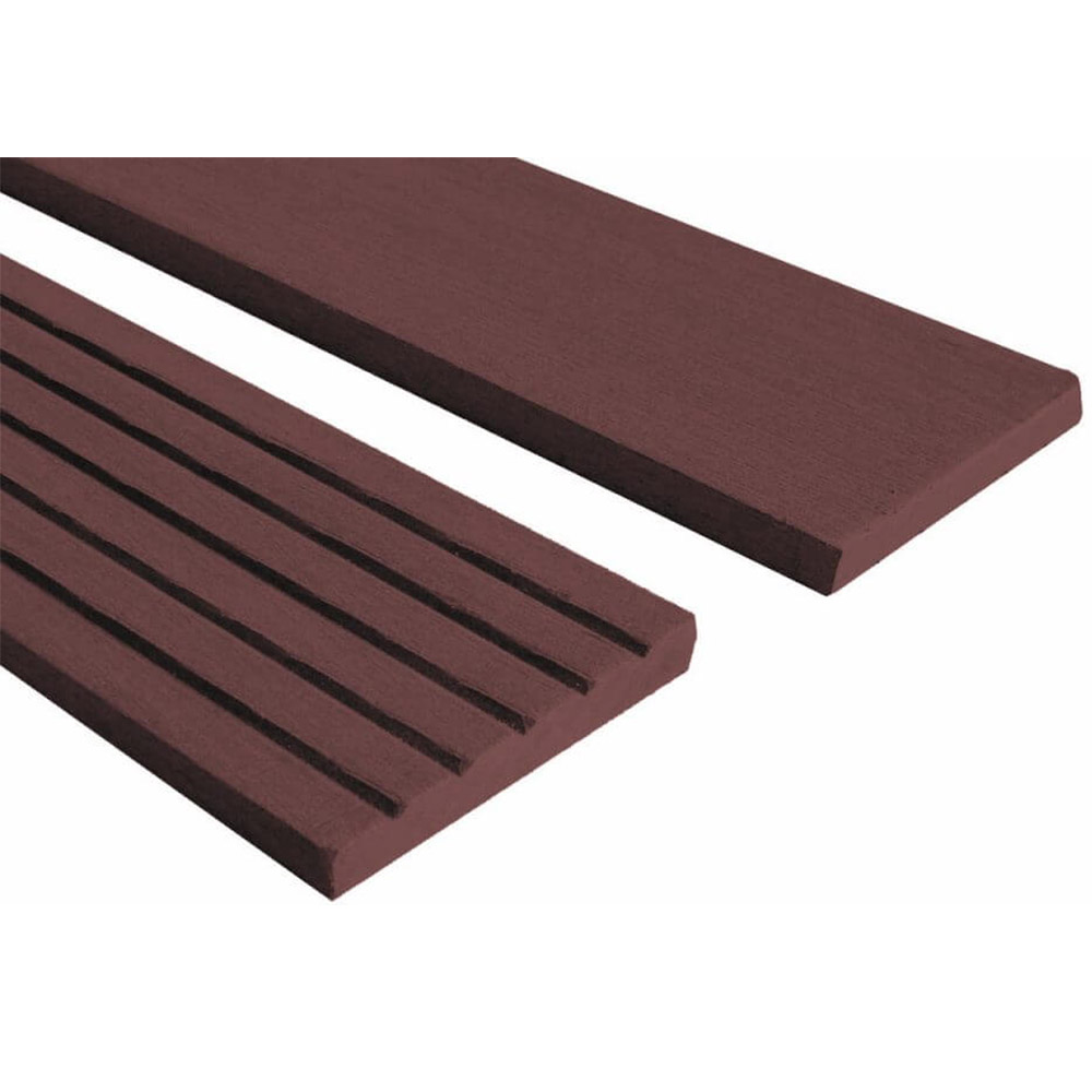 BuildDeck Grooved Face Composite Decking Fascia Trim - Redwood - 60 x 10 x 2400mm (2.4m)