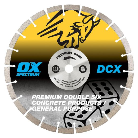 OX Spectrum Premium Double Six Diamond Blade - GP - 115mm (22.23mm Bore)