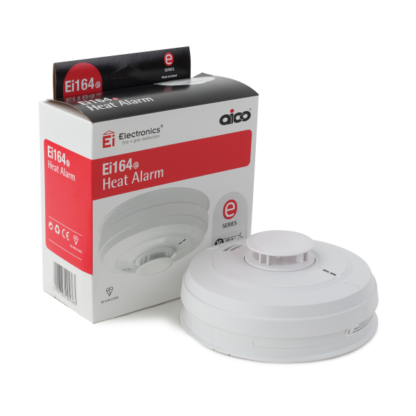 AICO EI164e 240v Heat Only Detector Smoke Alarm (c/w Lithium Battery)