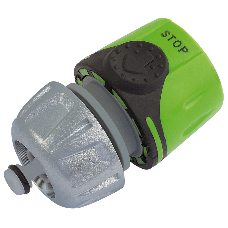 Draper Soft Grip 1/2" Female 'Hose-Stop' Connector (w/ Metal Screw Clamp)