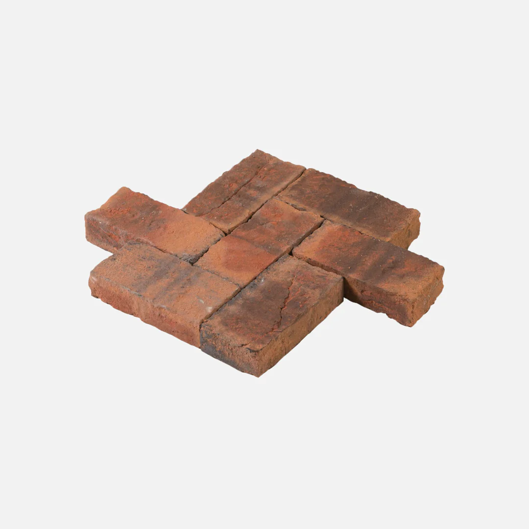 GlobalStone DTS 50mm 210x100mm Clay Paver Collection - Rose Cottage (15.12m2)