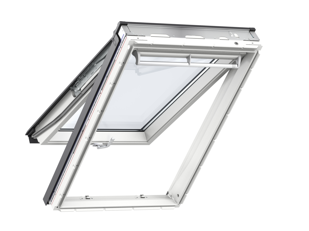 Velux GPU SK06 1140 x 1180mm Top Hung 62Pane Roof Window - White Polyurethane