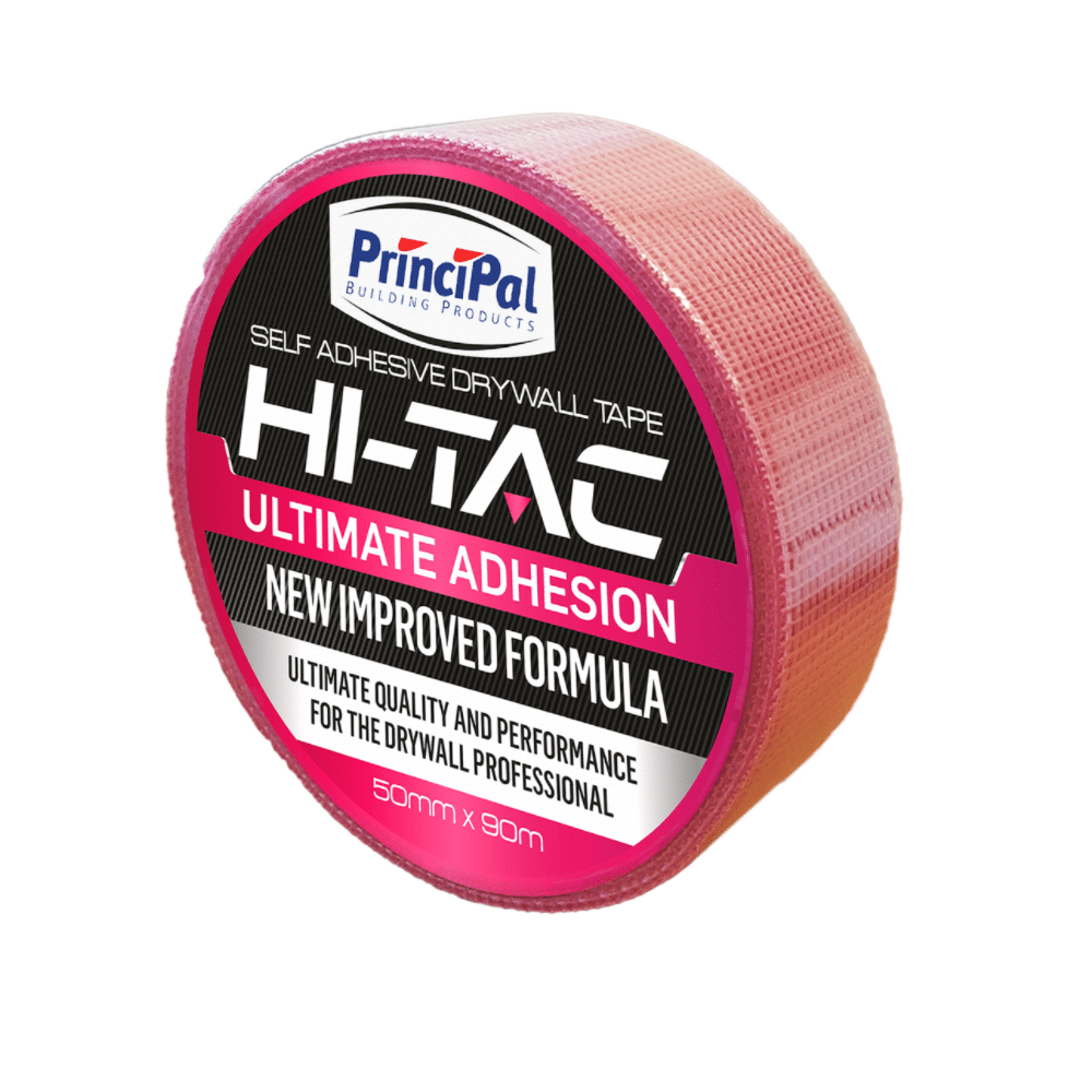 Hi-Tac PINK Extreme High Tack Self-Adhesive Scrim (Plasterboard Joint) Tape - 50mm x 90m