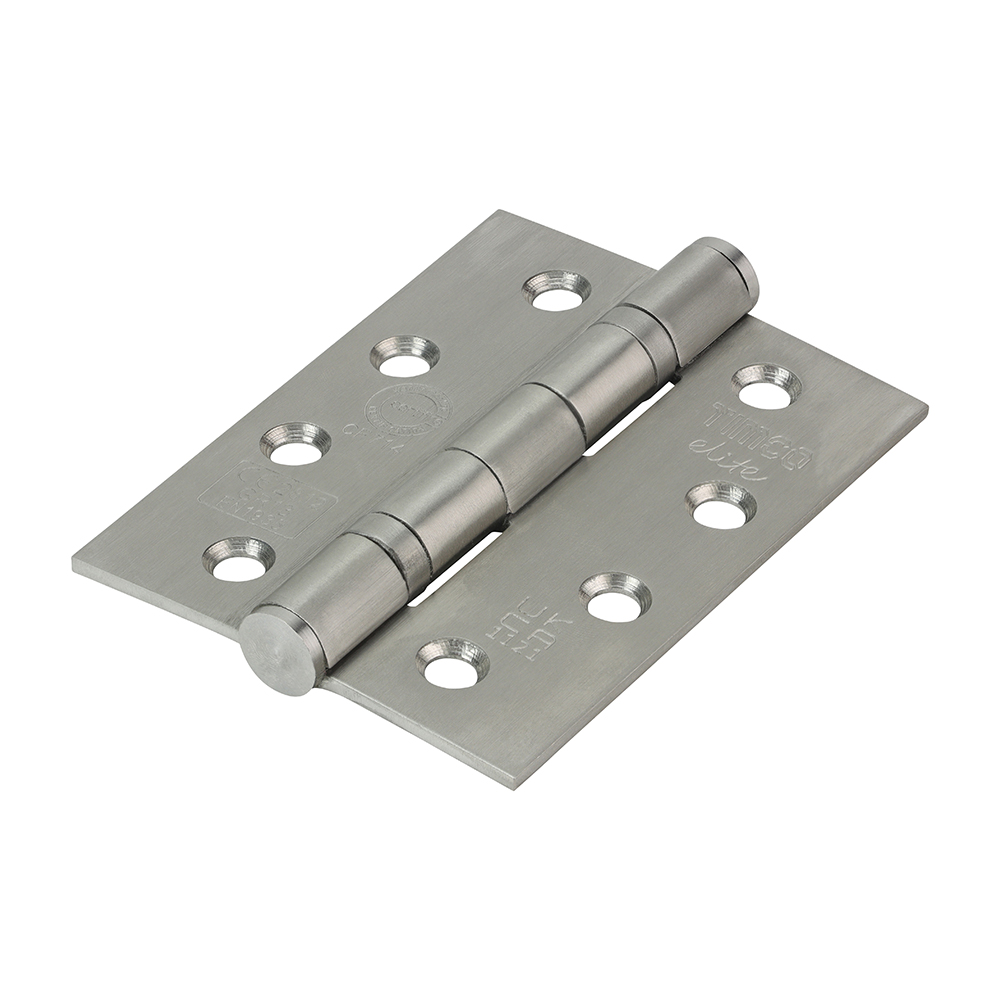 Timco Grade 13 Ball Bearing Fire Door Hinges 101 x 76mm - Epoxy Black (Pack of 2)