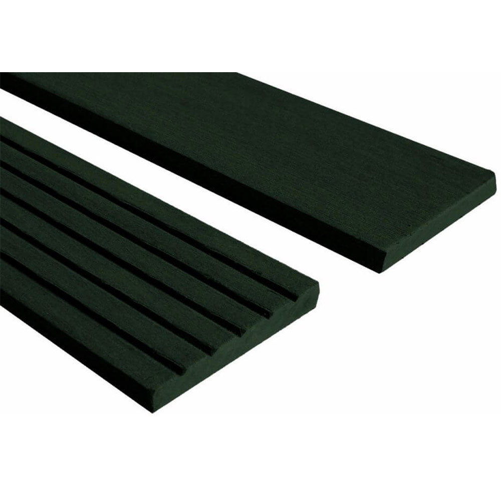 BuildDeck Grooved Face Composite Decking Fascia Trim - Ebony - 60 x 10 x 2400mm (2.4m)