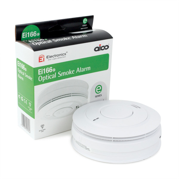 AICO EI166e 240v Optical Detector Smoke Alarm (c/w Lithium Battery)