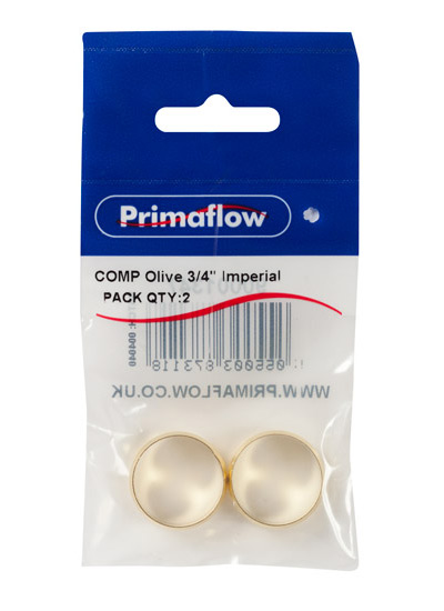 Pre-Packed Compression Olive 3/4" Imperial Olive (Pack of 2)