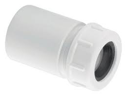 McAlpine R17 19mm-23mm x 1"1/2 ABS solvent to Overflow adaptor 