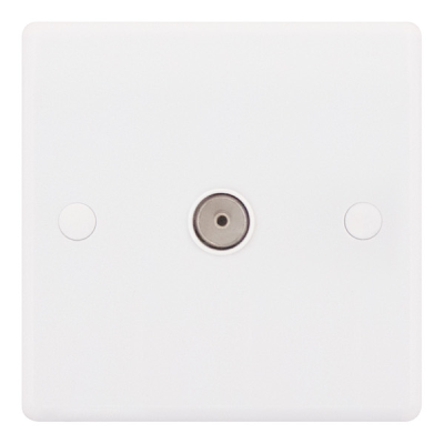 Selectric Smooth TV Socket - 1 Gang