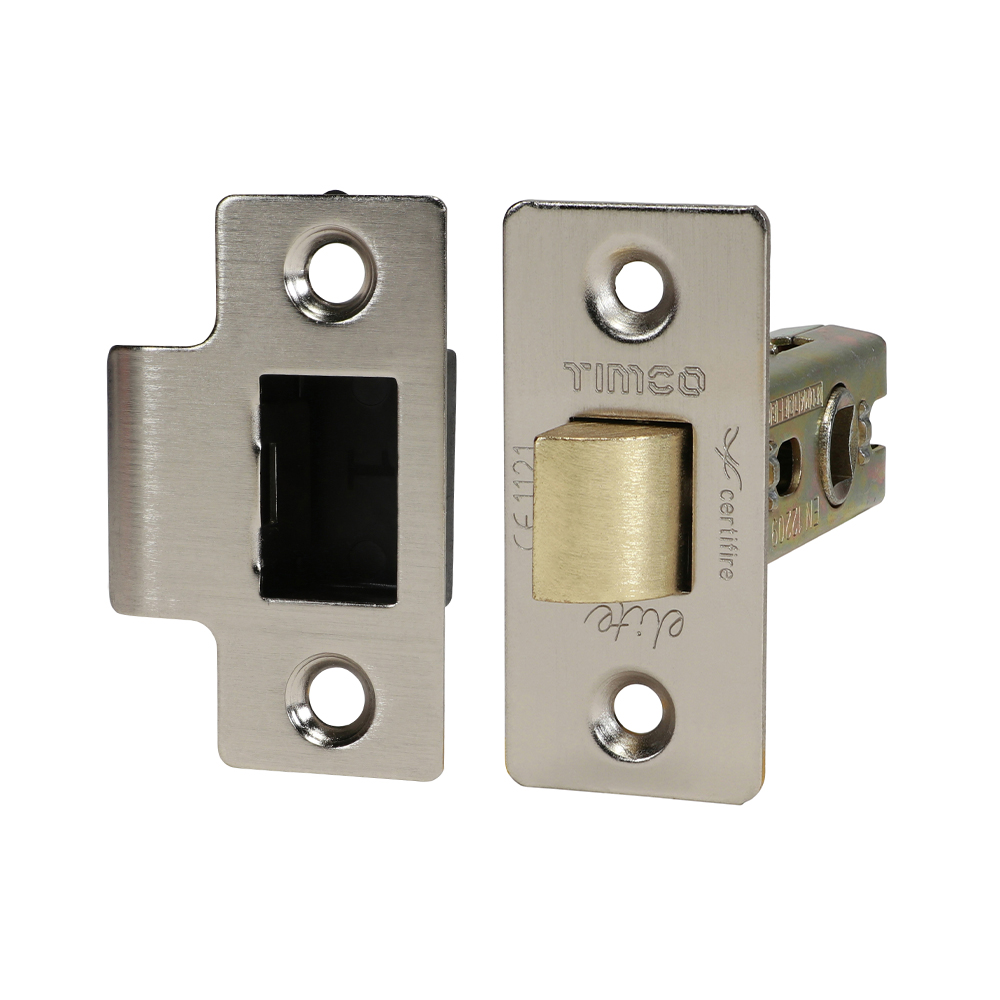 Timco Tubular Mortice Latch (64mm case / 45mm backset) - Nickel