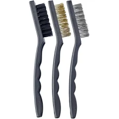 LG Harris - Essentials - Wire Brush (3 Pack: Nylon, Steel & Brass)