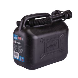 Draper 5L Black Plastic Fuel Can