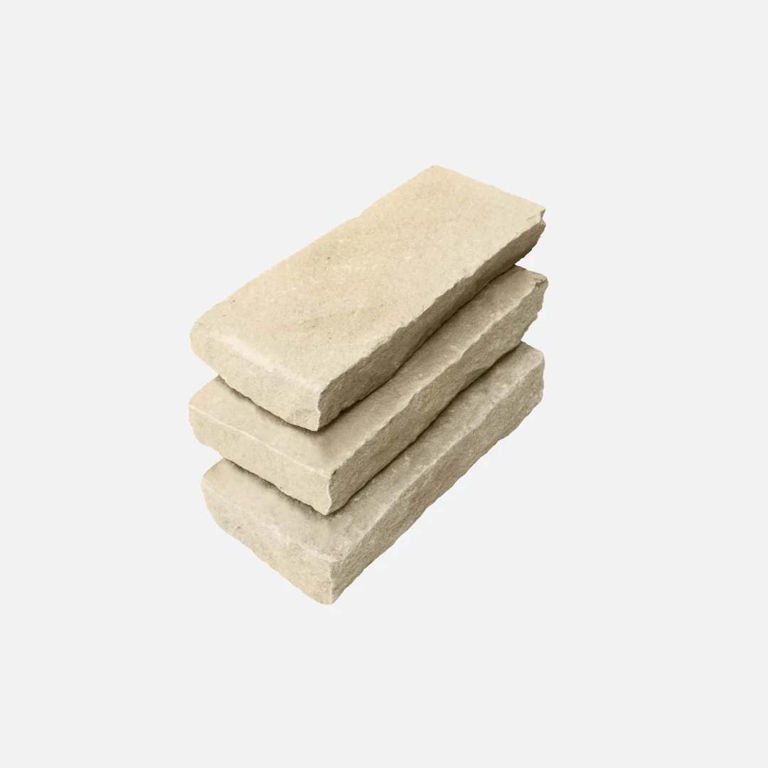 GlobalStone DTS 25-40mm 150x150mm Sandstone Pathway Setts - Mint (11.25m2)