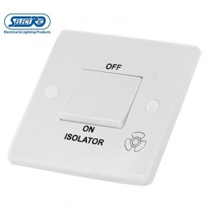 Selectric Smooth 10A 3-Pole Fan Isolator Switch [X-Rated, ATSA]