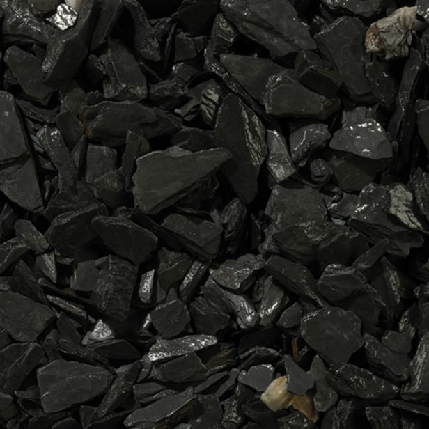 LRS Welsh Charcoal Black Slate (20mm, Small) - Decorative Aggregate - 20kg