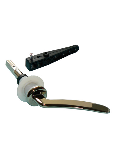Pre-Packed WC Cistern Handle (Antique Lever) - Gold Effect