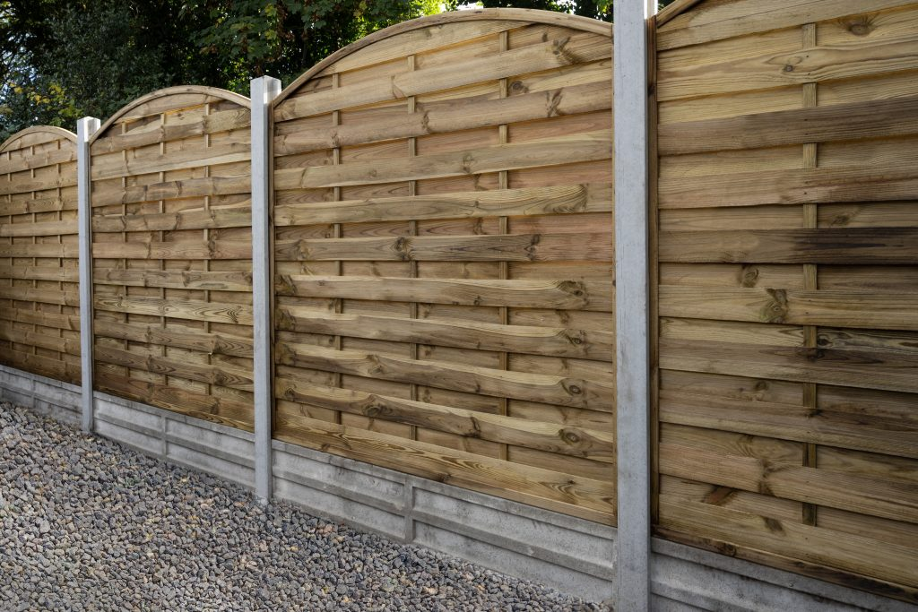 Forest Garden DTS 1.8m x 1.8m Pressure Treated Decorative Dome Top Fence Panel - Pack of 4 