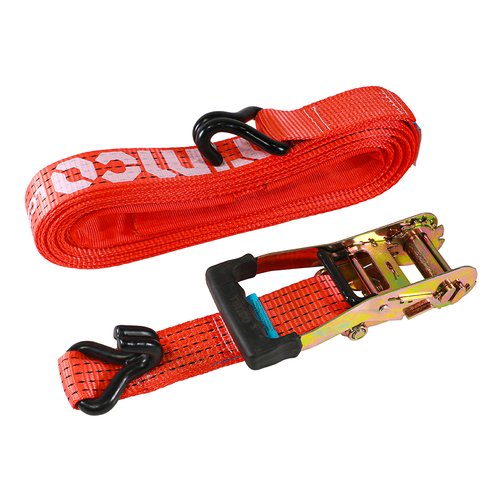 Timco J Hook Ratchet Strap - Heavy Duty - 10m x 50mm