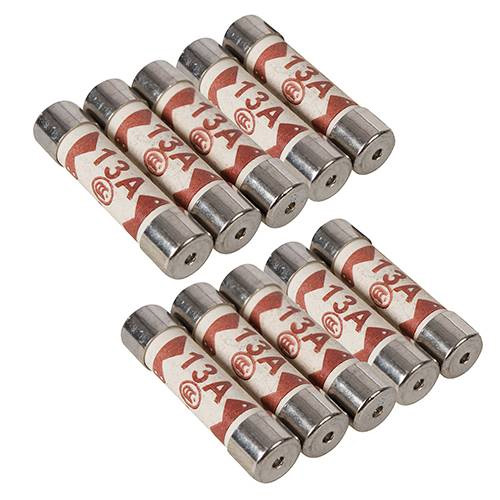 PowerMaster 13 Amp Fuses 25.4x6.3mm (BS 1362, ASTA) - Pack of 10