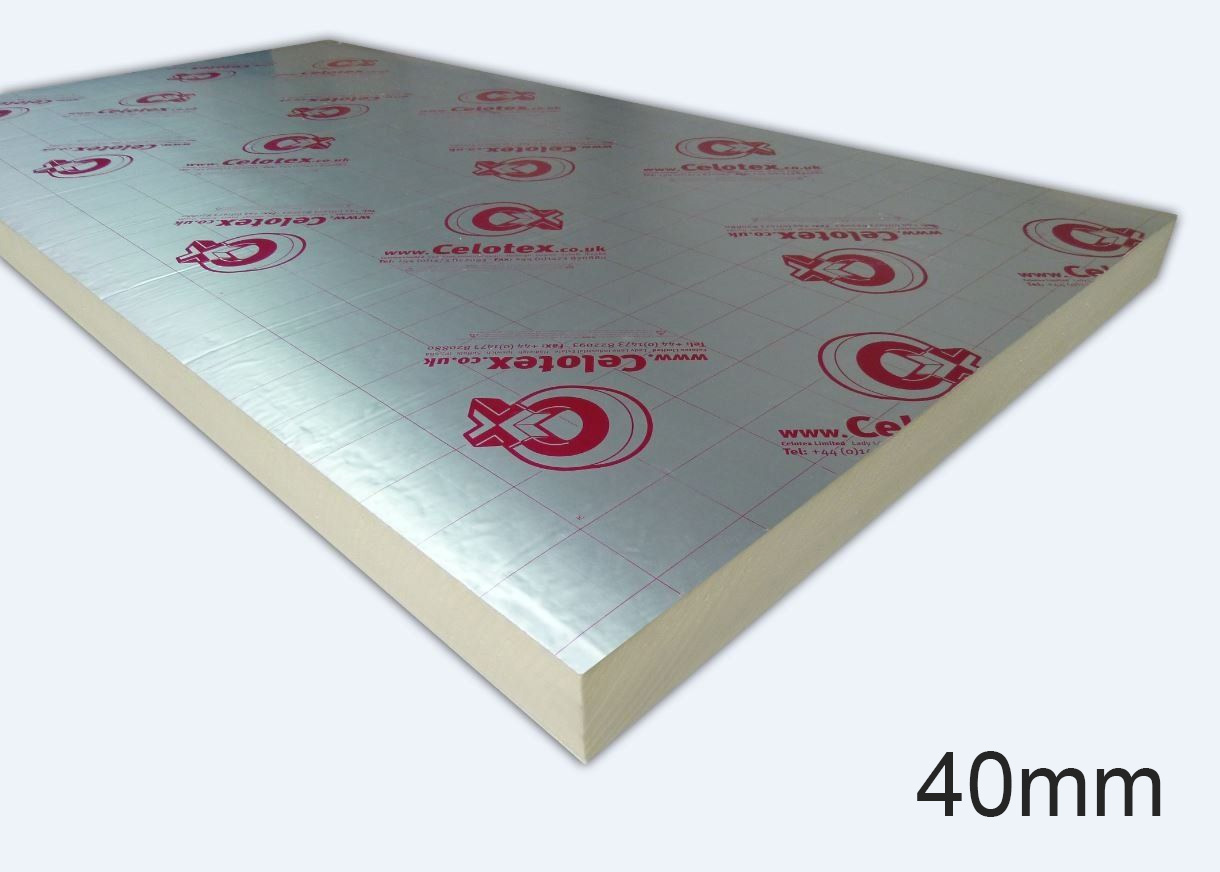 40mm TB4040 PIR Insulation Board 1200 x 2400mm
