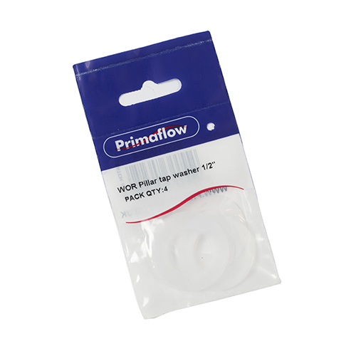 Pre-Packed WOR Pillar tap washer 1/2" (Pack of 4)