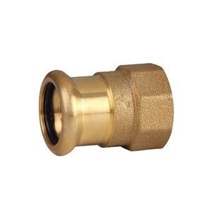 KeyPlumb 15mm Copper Press-Fit Female Iron 1/2" Straight Coupler