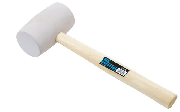 OX Pro White Rubber Mallet - 24 oz