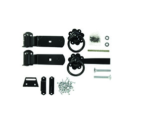 Forest Garden DTS Premier Gate Kit - Black Zinc Coated 