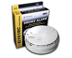 AICO EI161e 240v Ionisation Detector Smoke Alarm (c/w Lithium Battery)