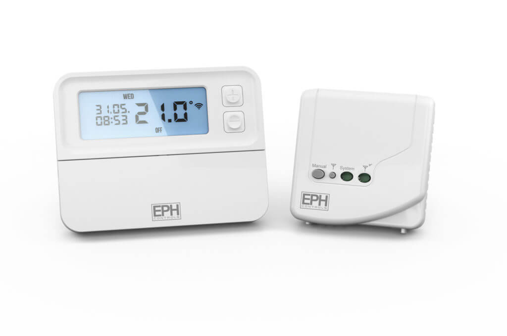 EPH Wireless CombiPack4 Programable RF Thermostat & Receiver (RFRP & RF1A) Boiler Plus Compliant Combi Pack 4
