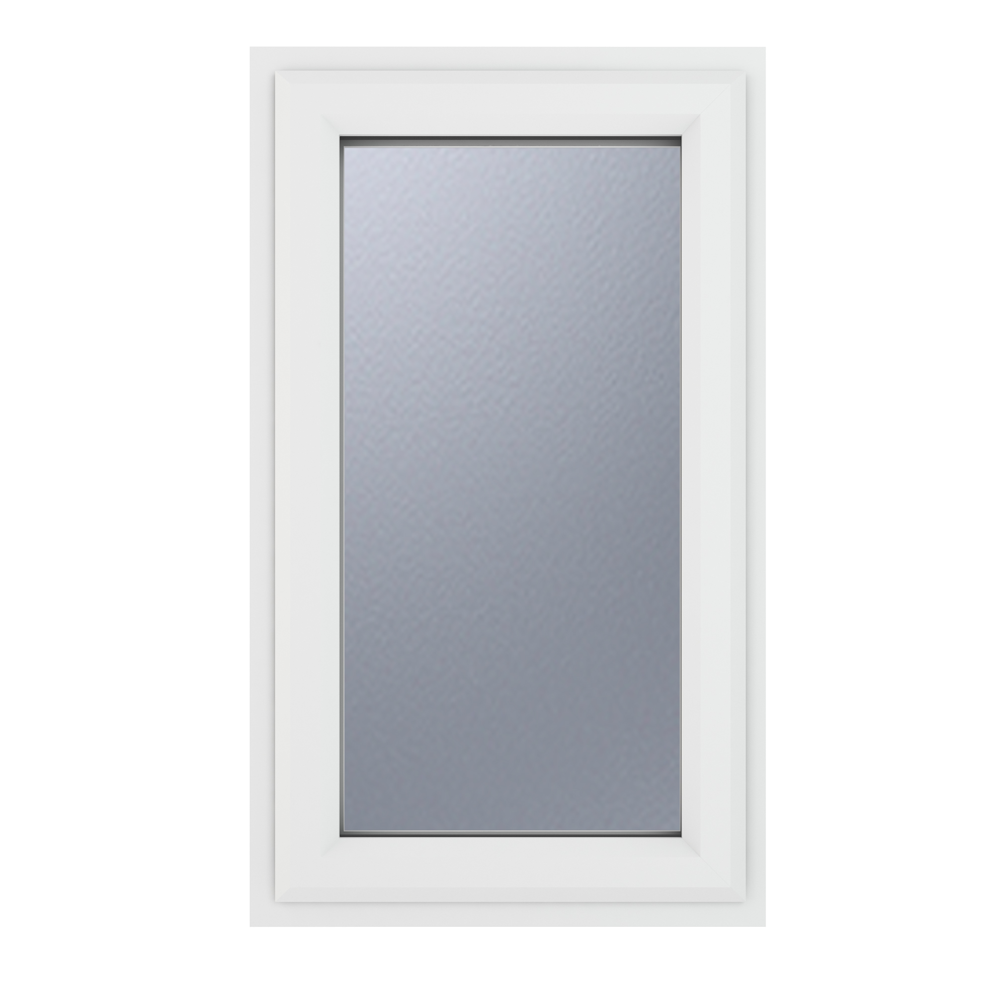 Crystal uPVC Window White A Rated Left Hand Side Hung 610mm x 1040mm Obscure Glazing