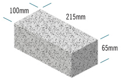 10.4N 215x65x100 Coursing Blocks/Bricks