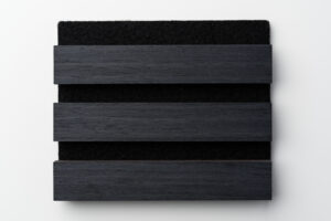 Acoustic Slatwall Wall Panelling 2400 x 600 x 21mm - Ebony