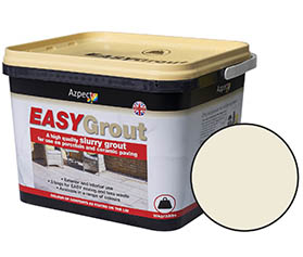 Azpects EASYgrout Porcelain Jointing Slurry - Crema - 15kg Tub